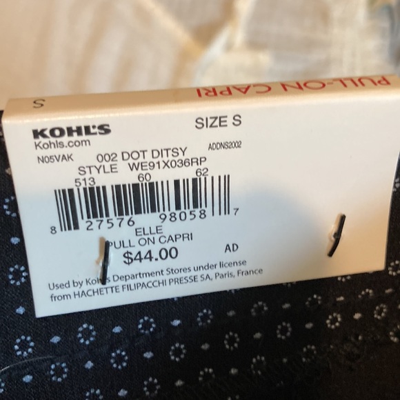 Elle Pull-On Capri Men d Rise - Picture 5 of 6